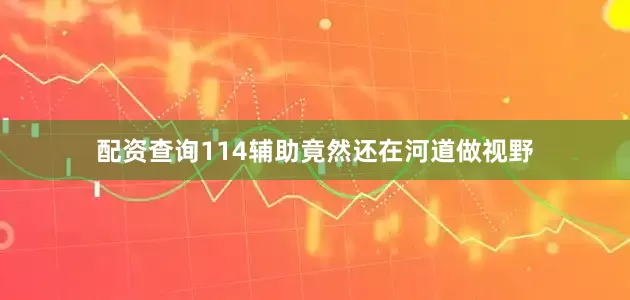 配资查询114辅助竟然还在河道做视野